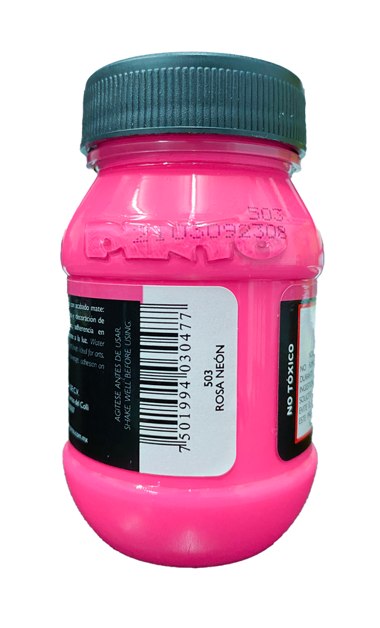 PINTURA ACRILICA 100 ML ROSA NEON 503 PINTO DISTRUIDORA