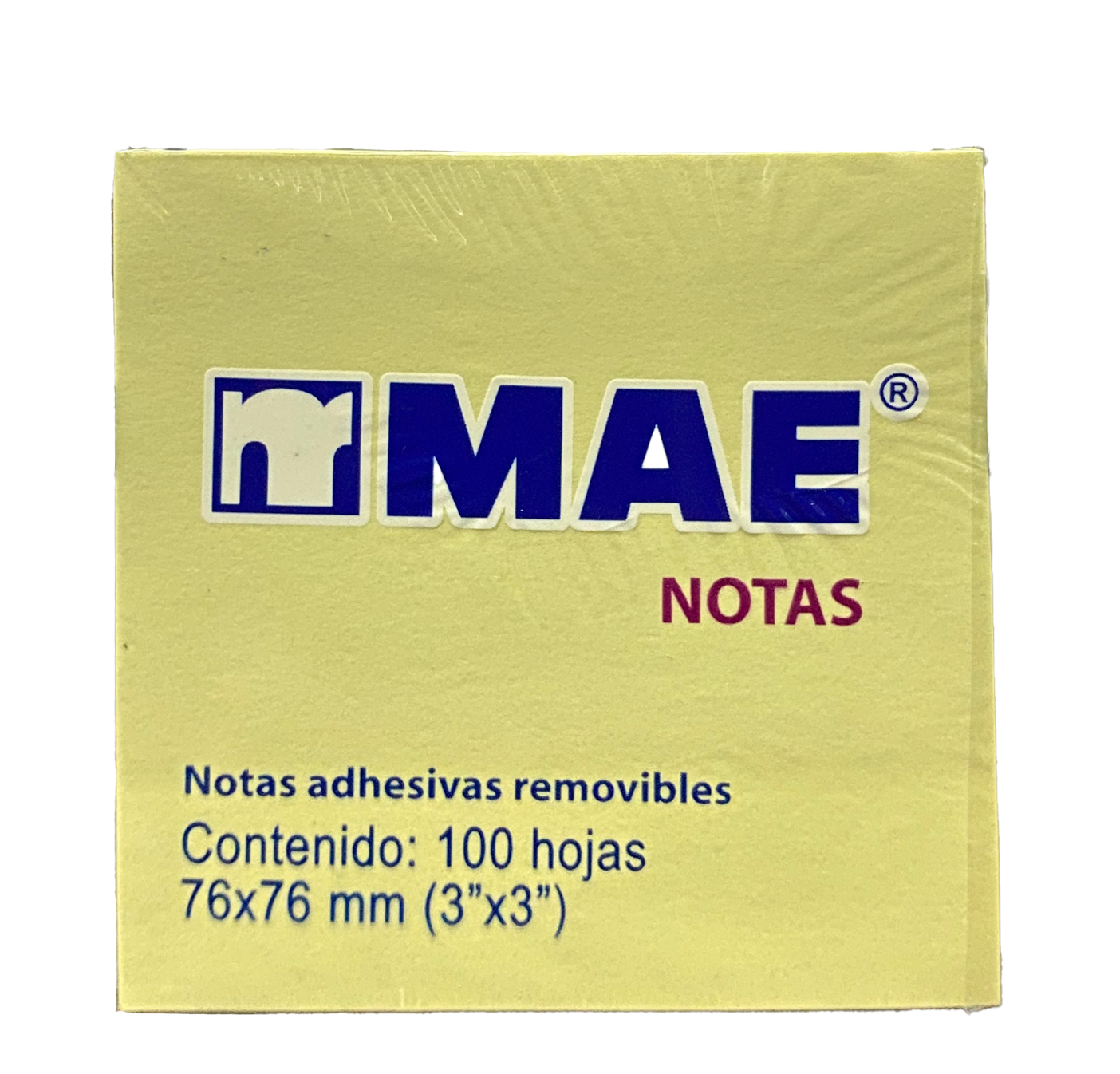NOTAS ADHESIVAS AMARILLO 3X3 100 HJ 21007 MAE