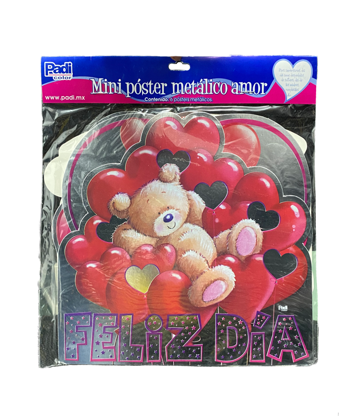 MINI POSTER METALICO AMOR 951 SAN VALENTIN PADI