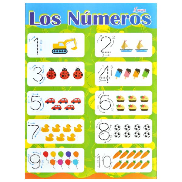 POSTER DIDACTICO NUMEROS 1-10 NOVAC
