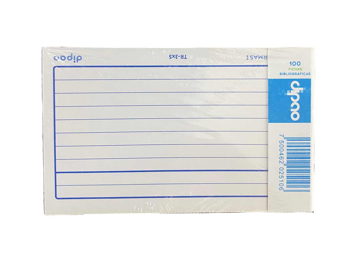 TARJETA INDEX 3X5 100 HJ RAYA DIPAO MNK
