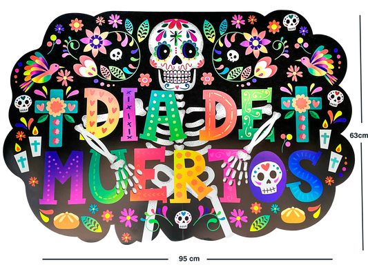 LETRERO MEGA MUERTOS 95 X 63 2224 HALLOWEEN PADI