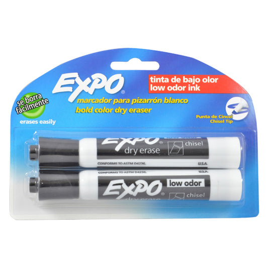 MARCADOR PIZARRON EXPO NEGRO 2 PZ NEWELL BEROL MNK