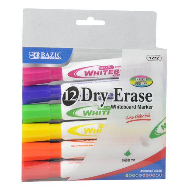 MARCADOR PIZARRON 12 PZ 1272 BAZIC